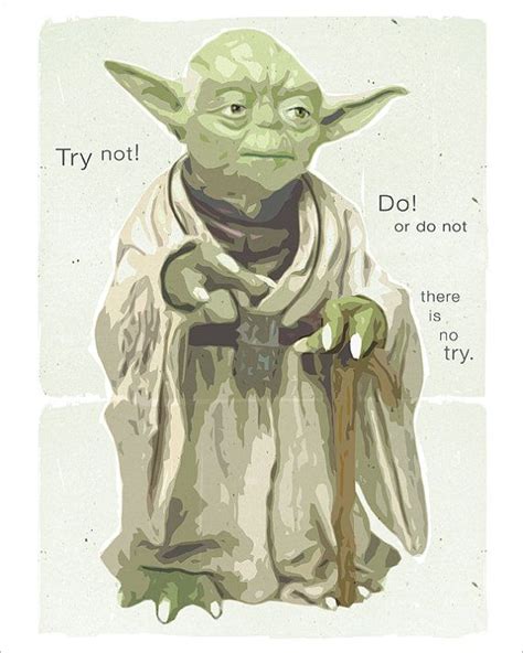 My favorite Yoda quote immortalized on a poster $12.50. | Star wars ...