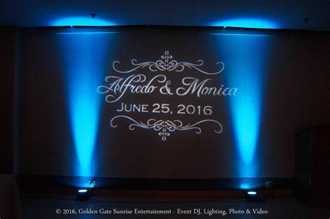 Custom Gobo Lighting Rental for Weddings and Events in San Diego, LA ...