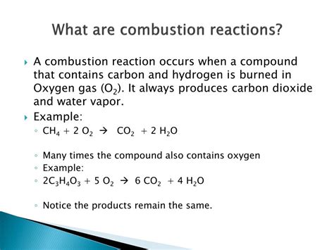 PPT - Combustion Reactions PowerPoint Presentation, free download - ID ...