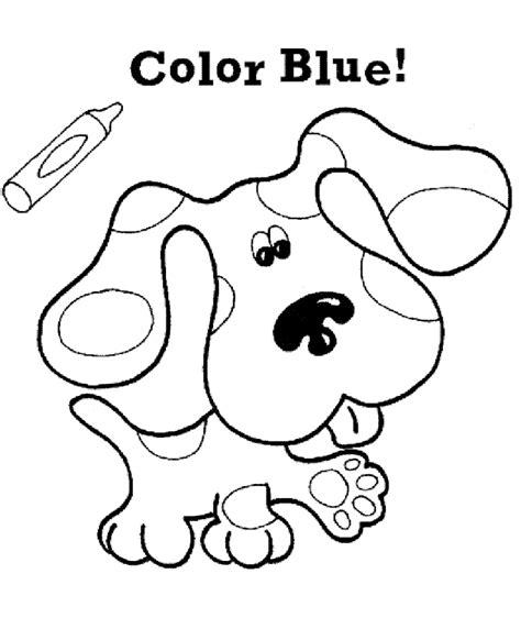 Printable Blues Clues Coloring Pages