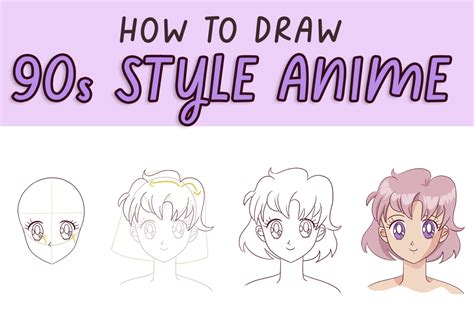 How to draw 90s anime style - Draw Cartoon Style!