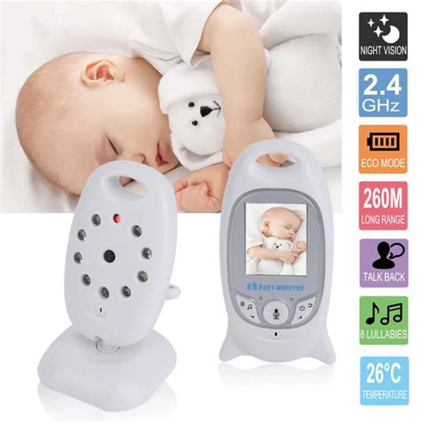 IR LED Wireless Infant Baby Monitor VB601 2 Inch High Resolution Color ...