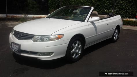 2003 Toyota Solara Sle Convertible Pearl White With Interior