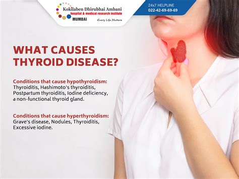 What causes thyroid disease?