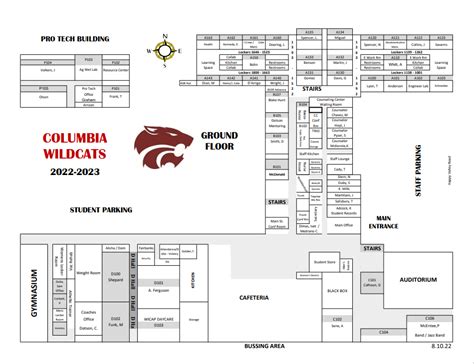 Building Map – School Map – Columbia High School