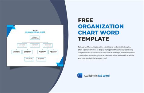 Organization Chart Word Template in Word - Download | Template.net