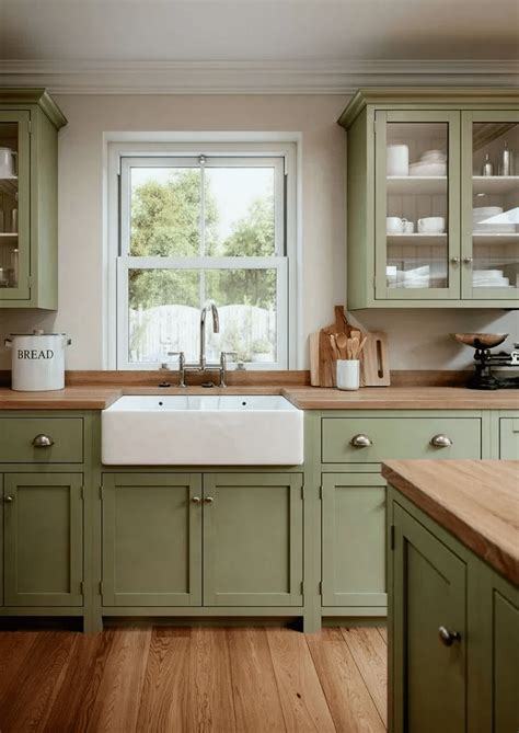 30+ Farmhouse Green Kitchen Cabinets – HomeDecorish