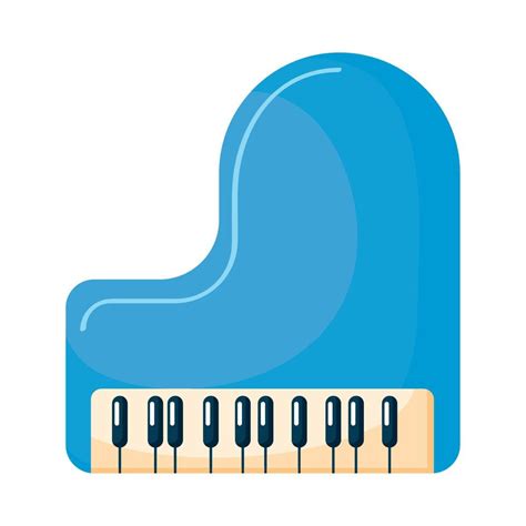 blue piano instrument musical 14482359 Vector Art at Vecteezy