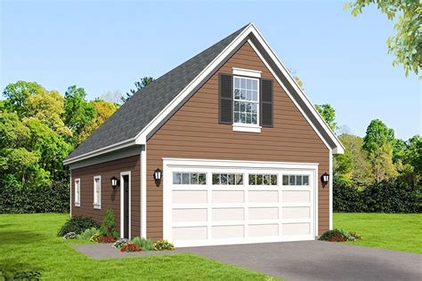 Detached Garage Plan with Storage Above #garageplans Detached Garage ...