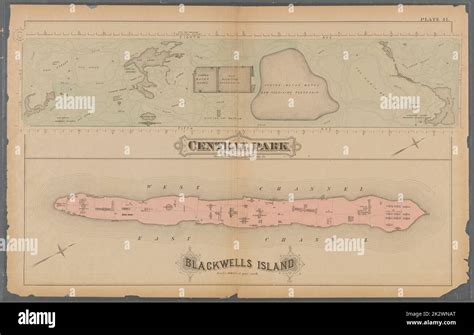 Map of central park 1879 hi-res stock photography and images - Alamy