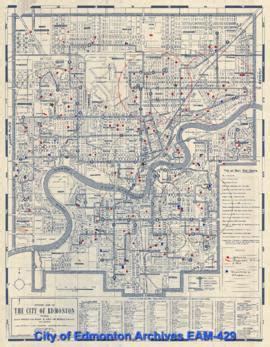 Official Map of the City of Edmonton, Showing Street Numbers and Names ...