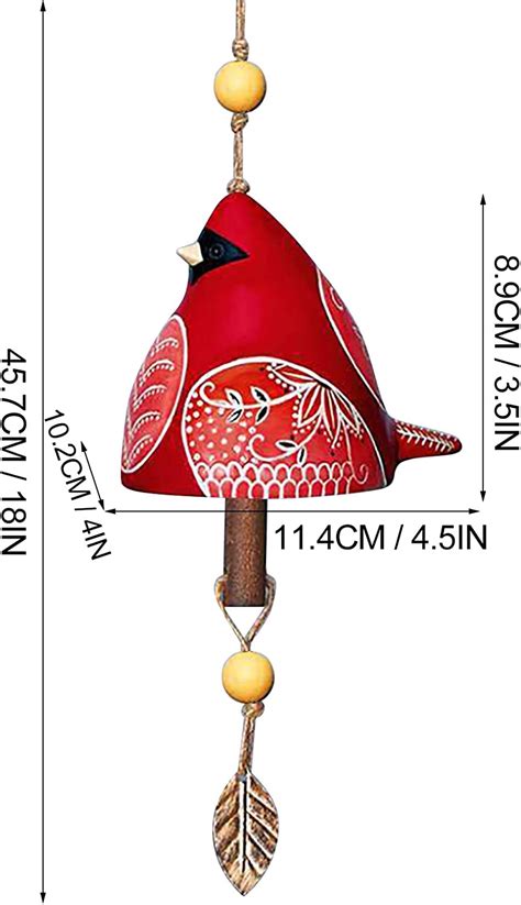 Cardinal Bird Song Ceramic Bell