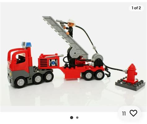 Lego duplo construction truck fire engine, Hobbies & Toys, Toys & Games ...