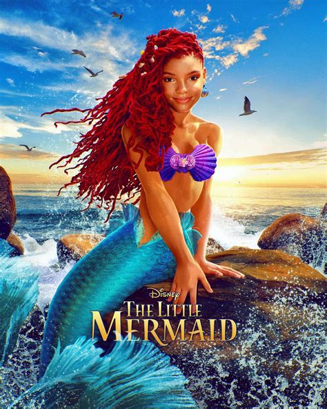 the little mermaid first look halle bailey disney