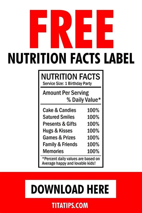 Hi guys! Today I want to share with you this Nutrition Facts Label for ...