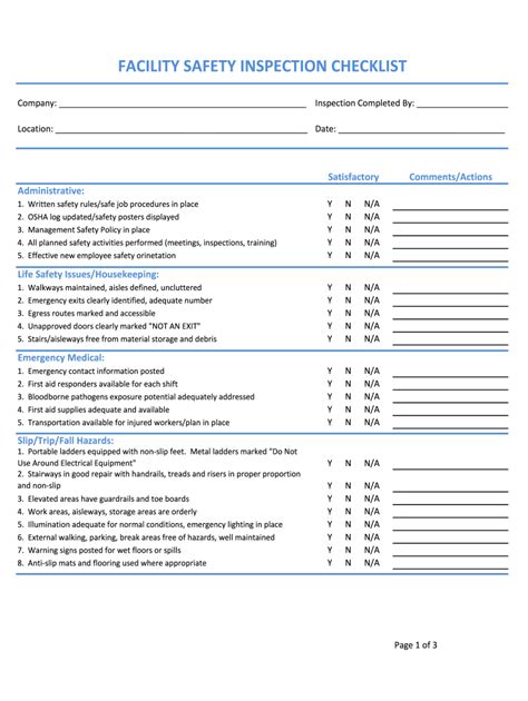 Osha Building Inspection Checklist - Fill Online, Printable, Fillable ...