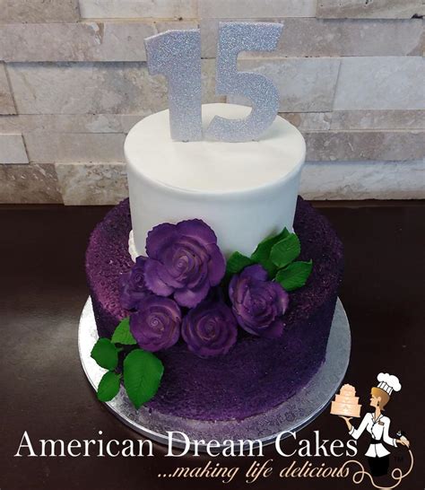 Purple Sequins - American Dream Cakes