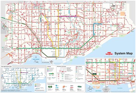 Ttc map bus - Bus map Toronto (Canada)