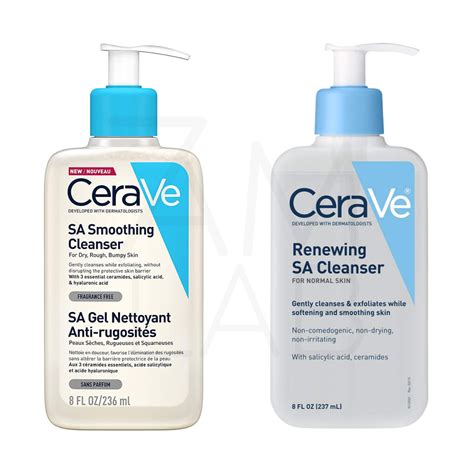 What's the Difference Between Cerave Renewing & Smoothing SA Cleanser ...