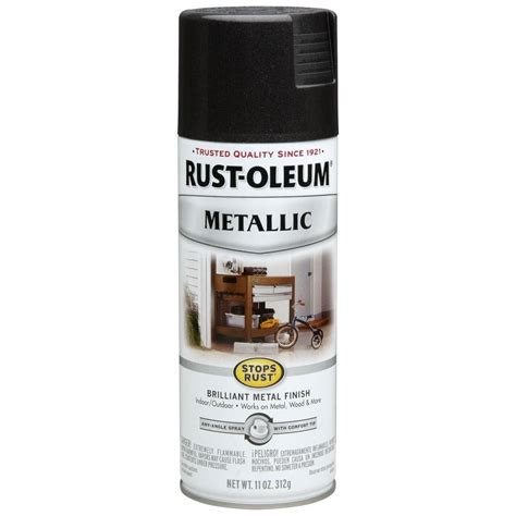 Buy the Rust-Oleum 7250830 Metallic Spray Paint, Black Night ~ 11 oz ...