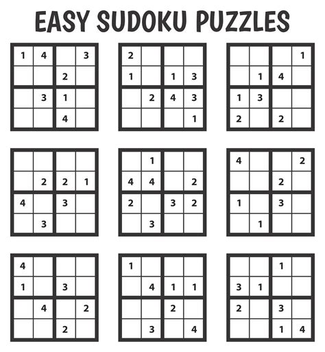 Kids Easy Printable Sudoku Puzzles | Sudoku puzzles, Sudoku printable ...