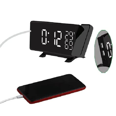 HOT Projection Alarm Clock Radio with USB Charger, Vansky Digital ...