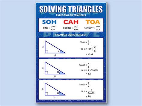 Trigonometry, SOH CAH TOA (Poster) by Maths4Everyone - Teaching ...