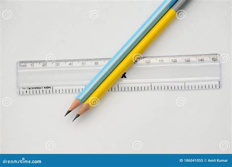 A Pencil With Scale Stock Photo | CartoonDealer.com #21243324