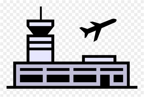 Download Airport Vector Terminal Vector Freeuse - Airport Symbol ...