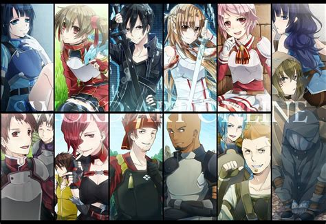 Sword Art Online, Kirigaya Kazuto, Yuuki Asuna, Ayano Keiko, Shinozaki ...