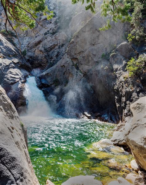 Waterfall and Pool in Kings Canyon National Park California Sequoia ...