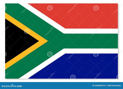 Flag of Republic of South Africa. RSA National Symbol in Official ...