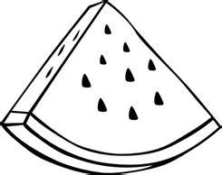 watermelon black and white - Clip Art Library