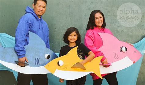 Baby Shark (and Family) Handmade Halloween Costume | Alpha Mom