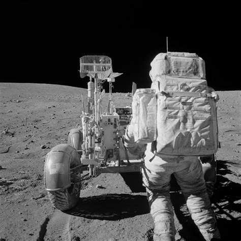 "Yikes! Looks like the Lunar Roving Vehicle ran out of gas!" Apollo 16 ...