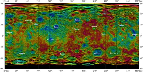 NASA's Dawn Reveals Topography of Dwarf Planet Ceres