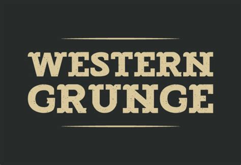 Western Grunge Font, Modern Classic Font, Handwritten Font, Personal ...