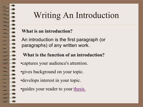 How to Write an Introductory Paragraph