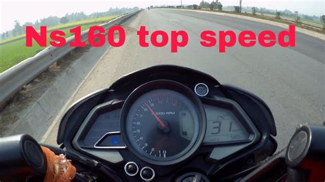 | Pulsar ns 160 Bs6 top speed || All gear top speed | - YouTube