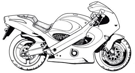 Motorcycle Coloring Sheet Printable Coloring Pages