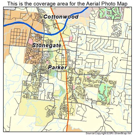 Aerial Photography Map of Parker, CO Colorado