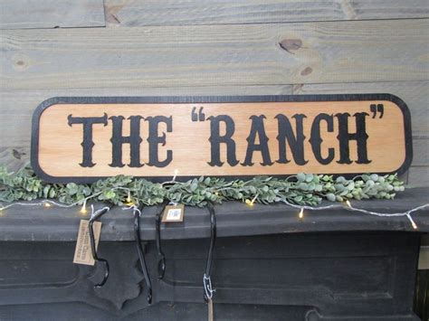 Oversized Large Custom Ranch Rustic Wooden Sign the Ranch - Etsy ...