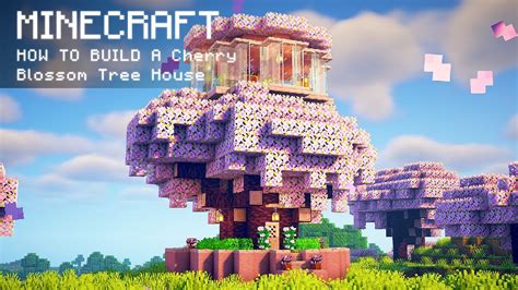 Minecraft: How To Build a Cherry Blossom Tree House - YouTube