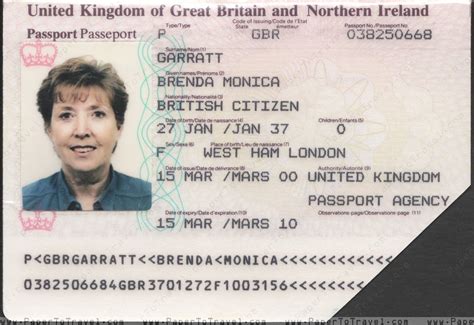 British Passport : United Kingdom of Great Britain & Northern Ireland ...