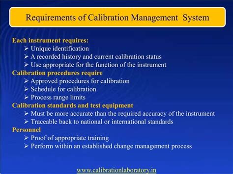 Overview of Instrument Calibration