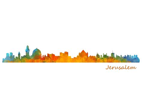 Jerusalem Cityscape Skyline | Illustrations ~ Creative Market