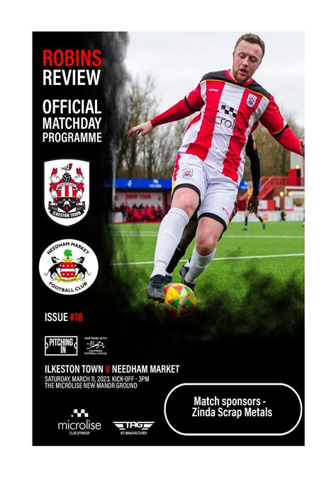 Ilkeston Town v Needham Market - Matchday programme #18 by ...