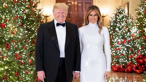 Donald Trump, Melania hold hands in official Christmas portrait