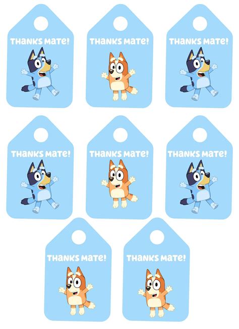 BLUEY and Bingo Themed Birthday Party Printable Signs-Favor Sign ...