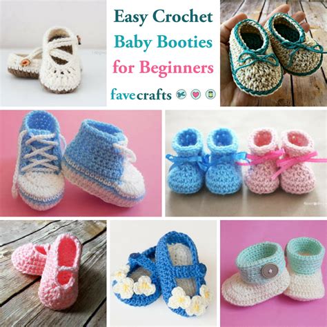 15 Easy Crochet Baby Booties for Beginners | FaveCrafts.com